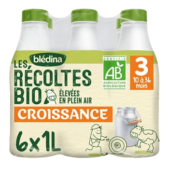 Gallia Calisma Lait 2ème Âge 6-12 Mois Bouteilles 4x500ml